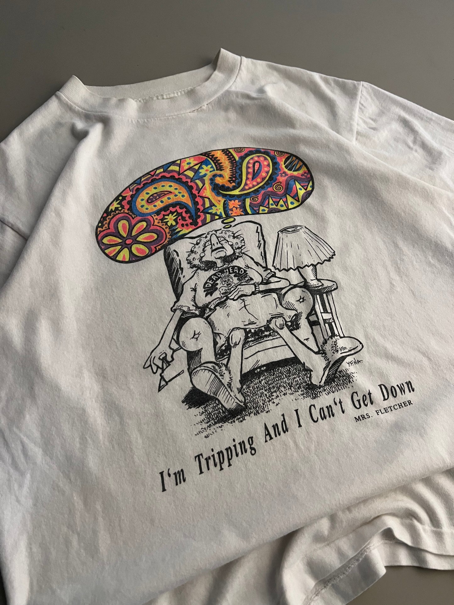 Large 90s Mrs Fletcher Dead Head T-shirt