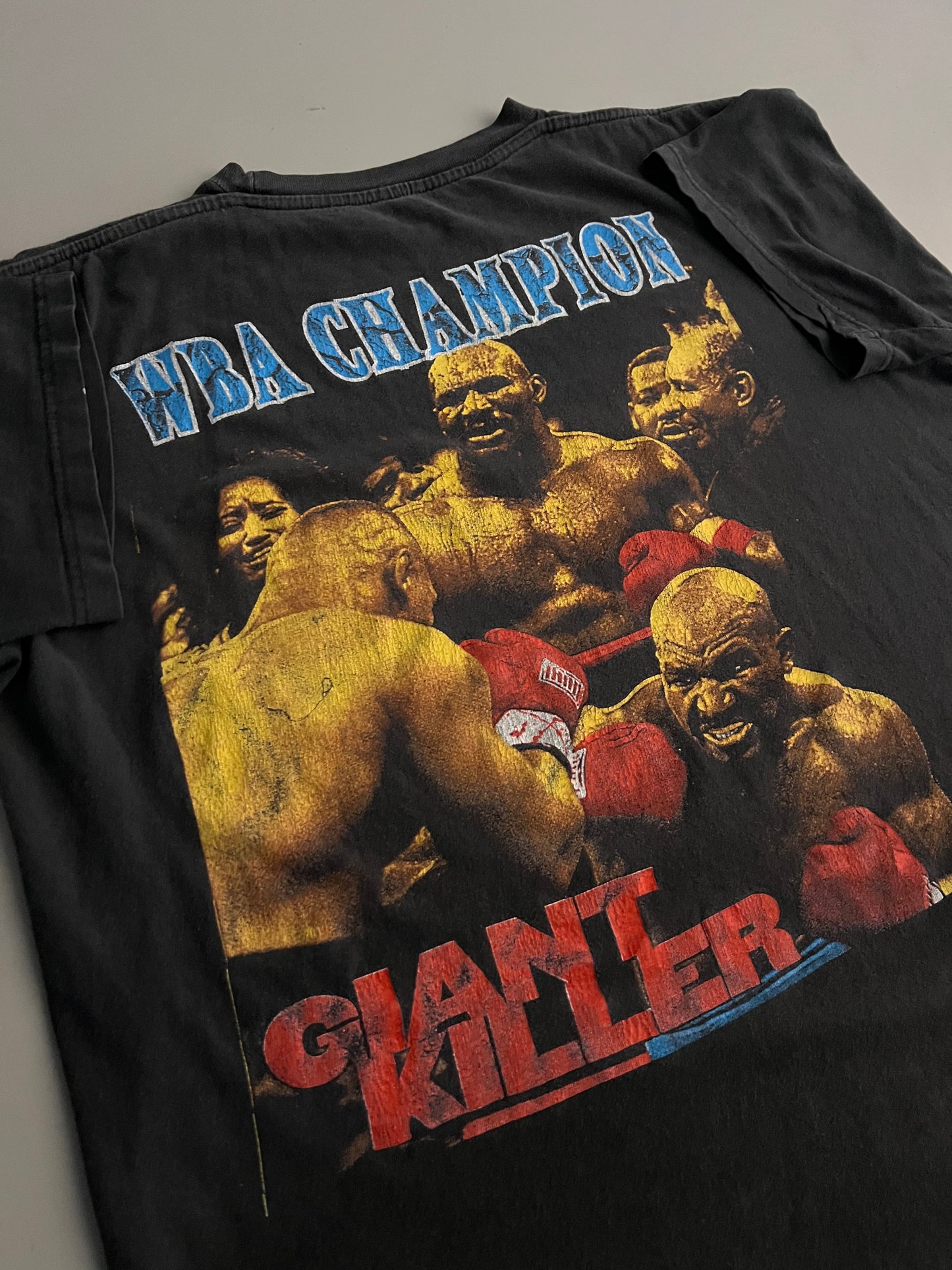 Large 90s Evander Holyfield Giant Killer Rap T-shirt
