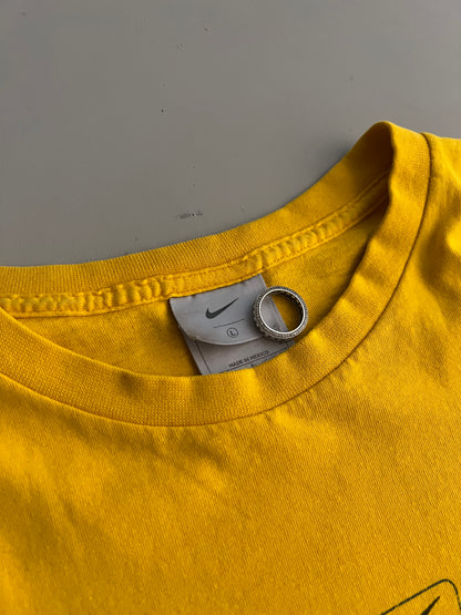 Large 2000s Nike Yellow Flame T-shirt