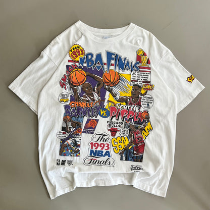 XL 1993 NBA Finals Cartoon T-shirt