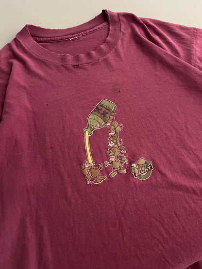 XL 90s Distressed Blunt Skateboarding T-shirt