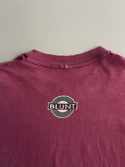 XL 90s Distressed Blunt Skateboarding T-shirt