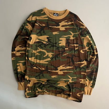 XL 90s Camo Blank Long Sleeve Shirt