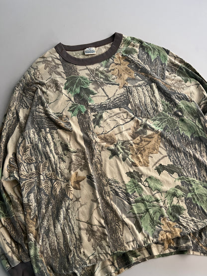 2XL 90s Camo Blank Long Sleeve Shirt