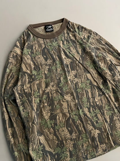 Large 90s Camo Blank Long Sleeve Shirt