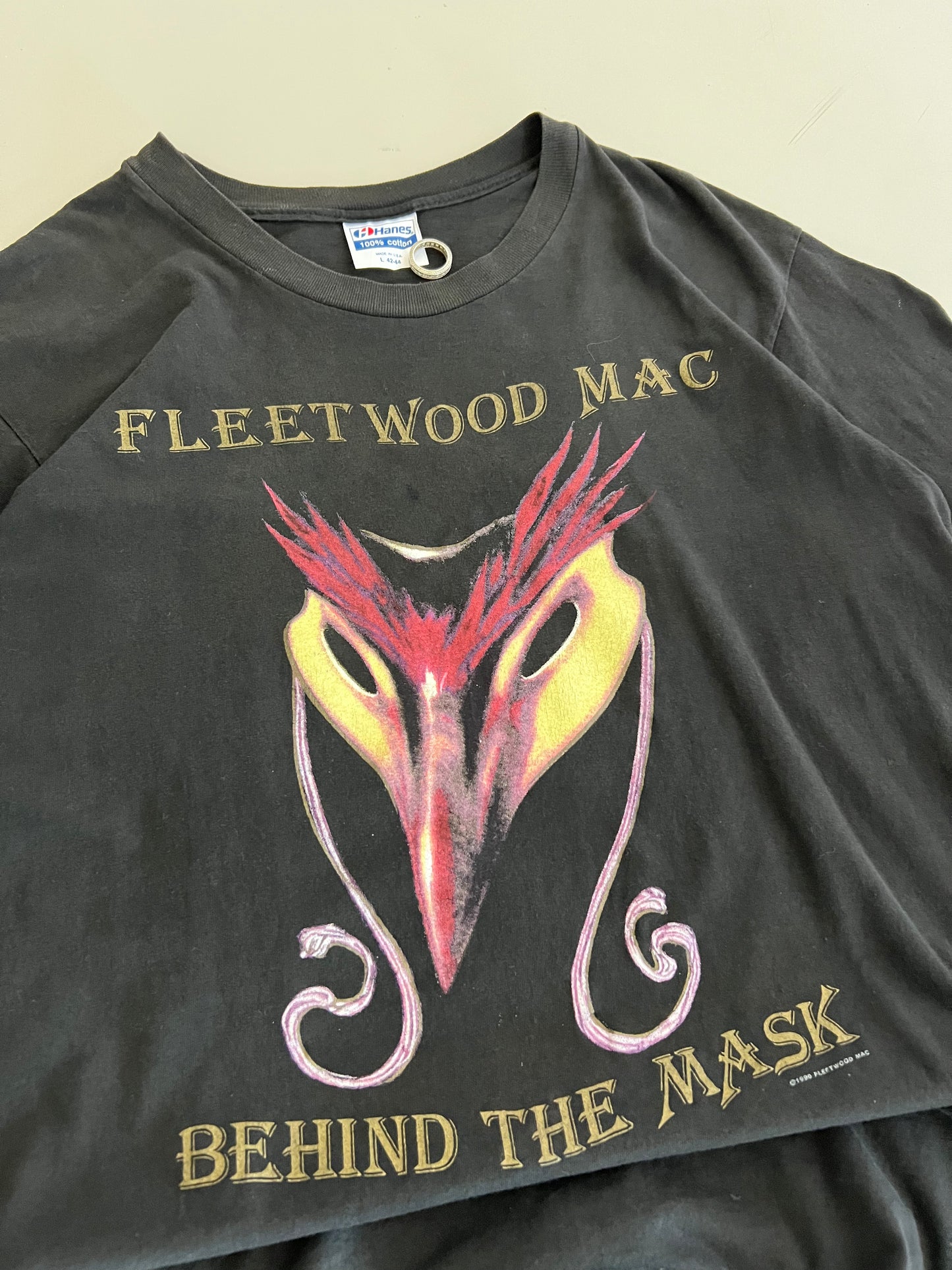 Large 1990 Fleetwood Mac The Mask Tour T-shirt