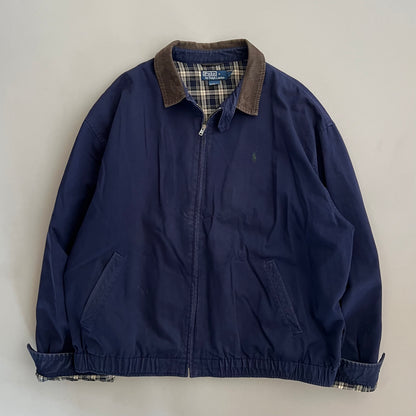 XXL 90s Navy Polo Ralph Lauren Harrington Jacket