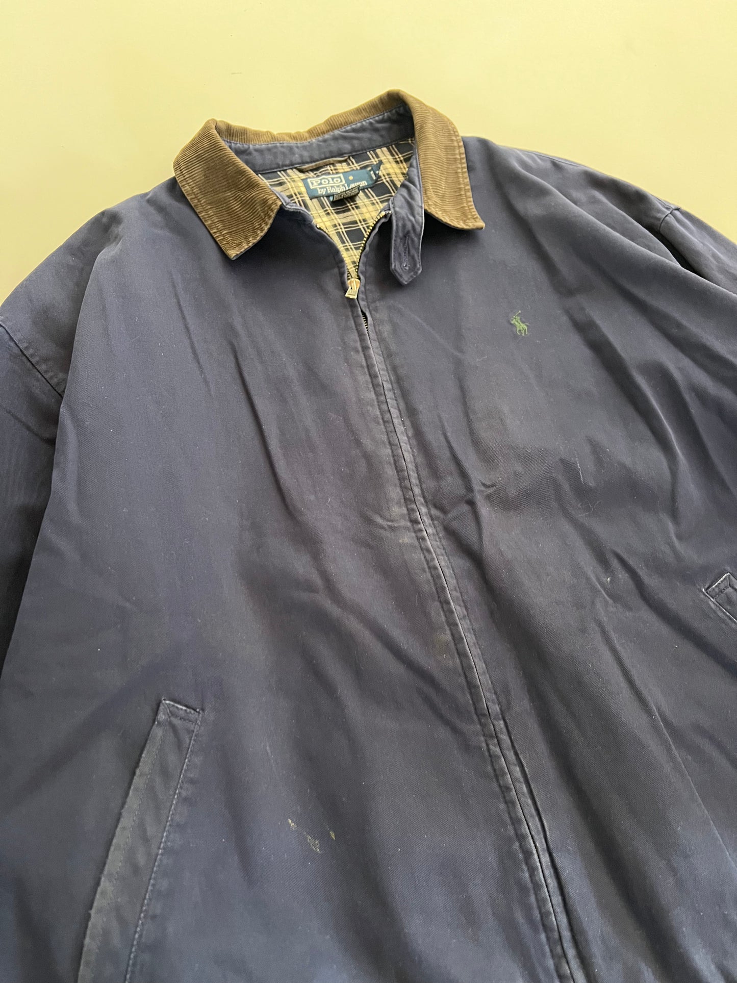 XXL 90s Navy Polo Ralph Lauren Harrington Jacket