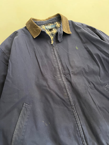 XXL 90s Navy Polo Ralph Lauren Harrington Jacket