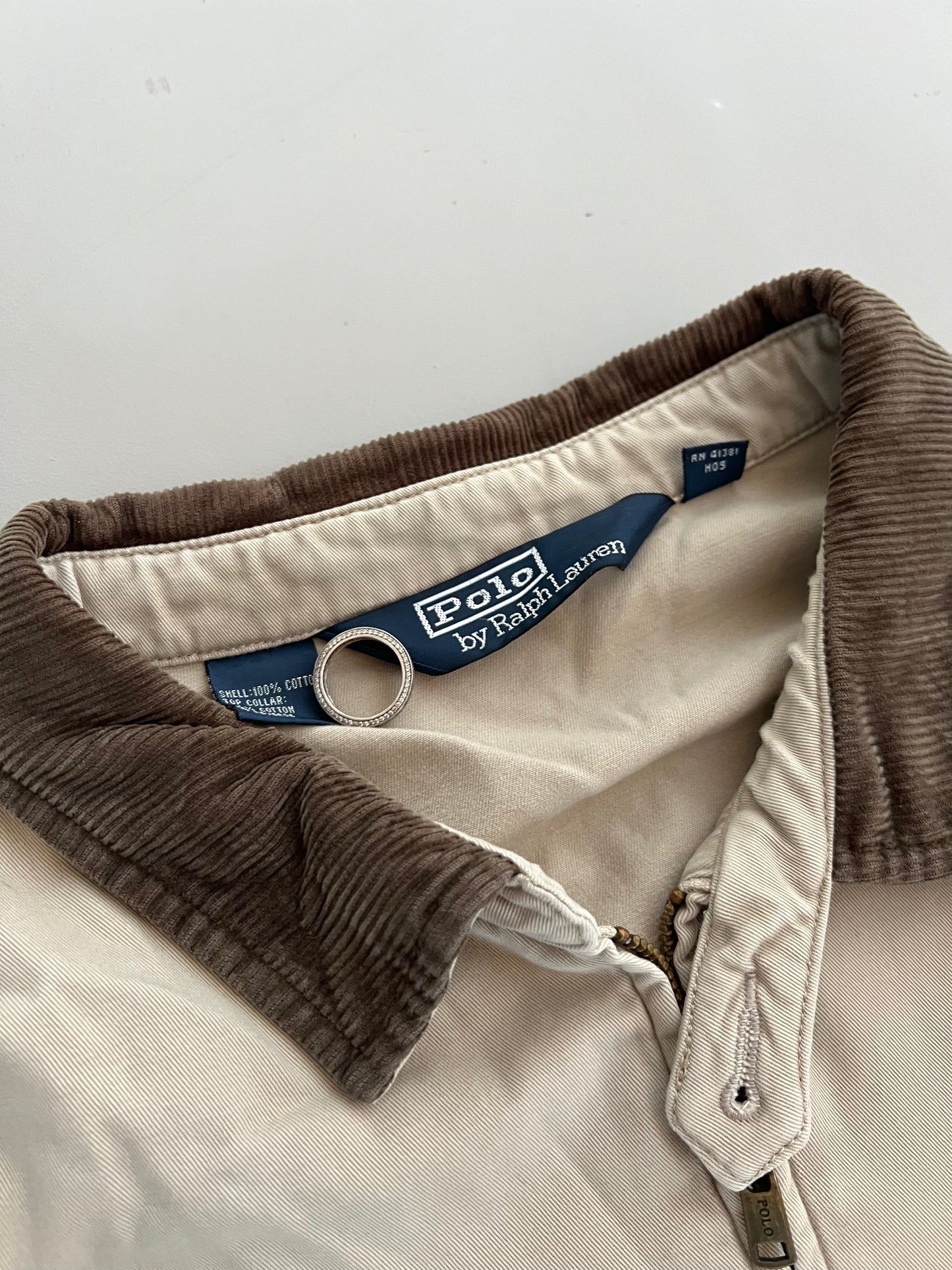 XXL 90s Tan Polo Ralph Lauren Harrington Jacket