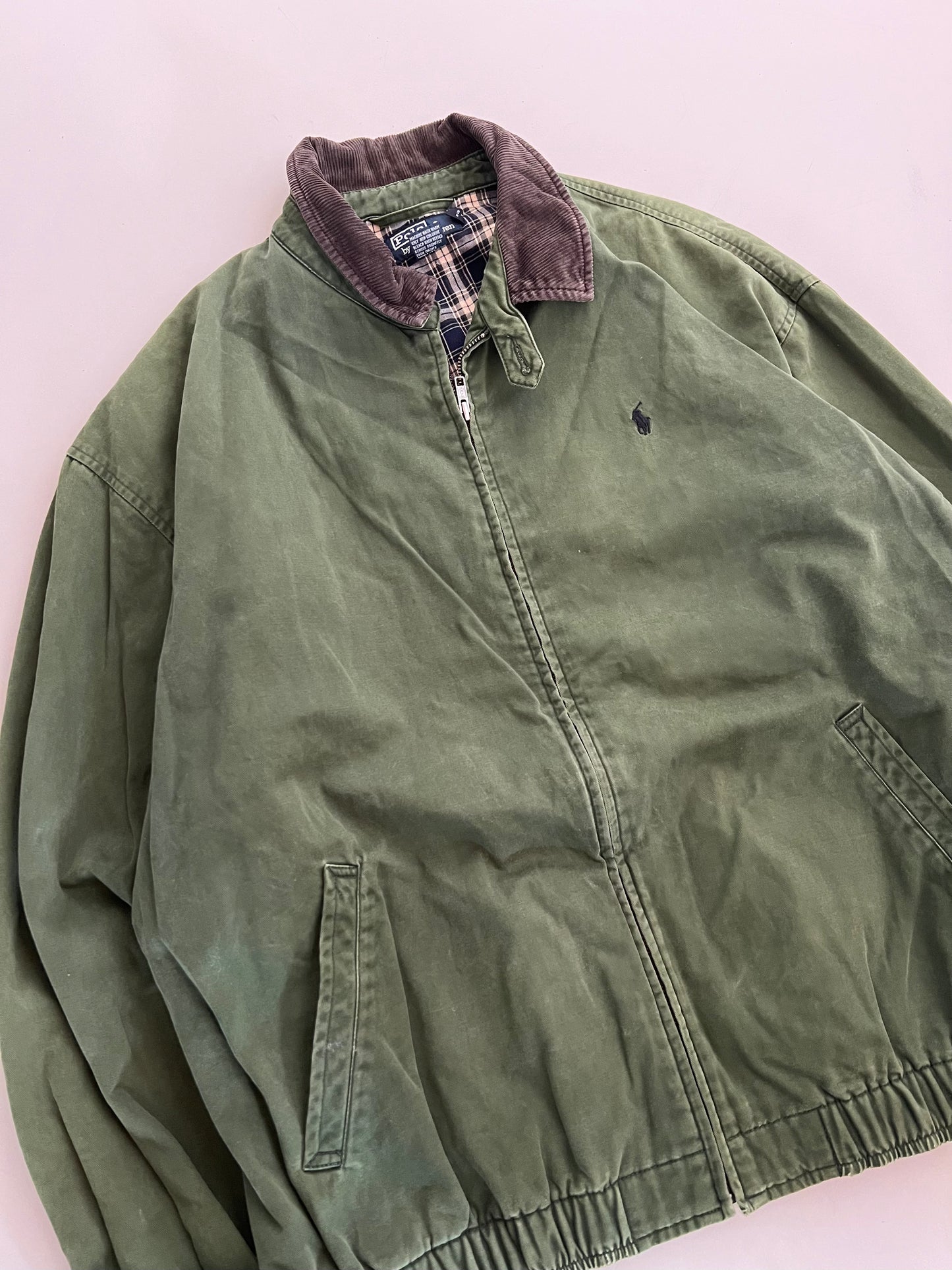 XXL 90s Olive Polo Ralph Lauren Harrington Jacket