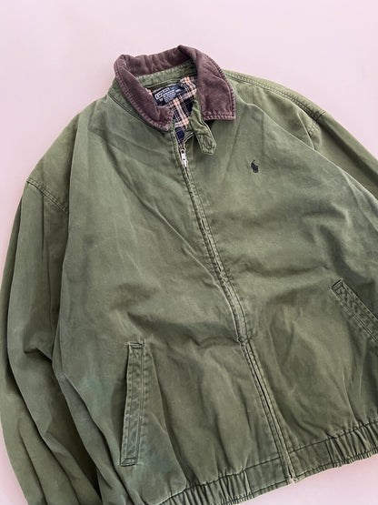 XXL 90s Olive Polo Ralph Lauren Harrington Jacket