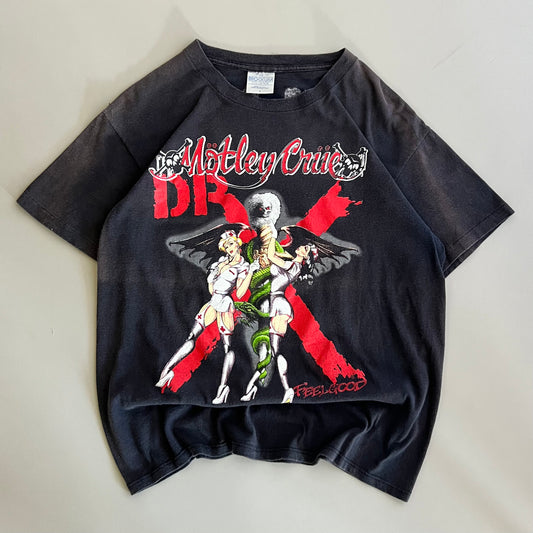 Large 1980s Motley Crue T-shirt
