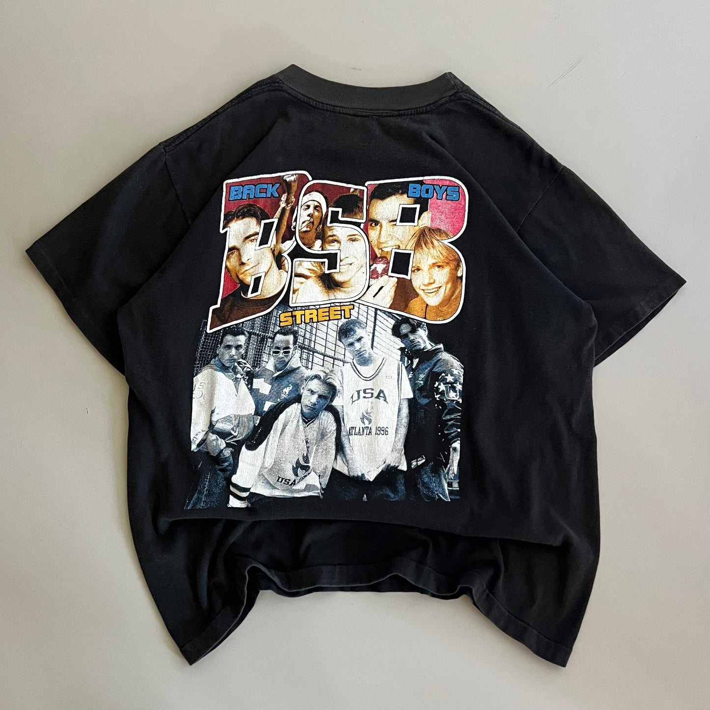 Large 90s Backstreet Boys Rap Style T-shirt