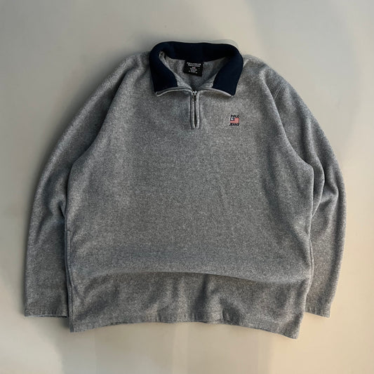 Large Polo Jeans Co. Fleece Quarter Zip