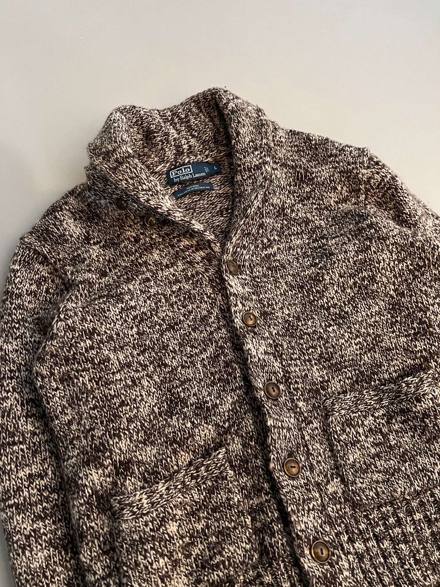 Large Polo Ralph Lauren Wool Shawl