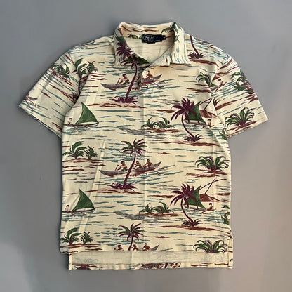 Medium 90s Polo Ralph Lauren Tropical Collared Shirt
