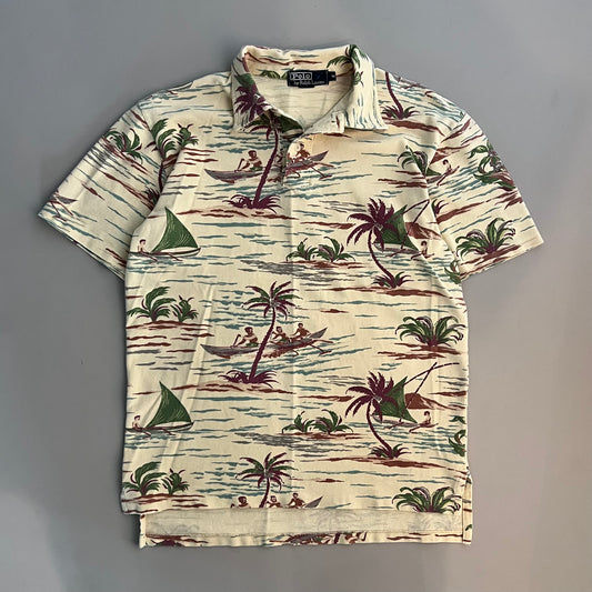 Medium 90s Polo Ralph Lauren Tropical Collared Shirt
