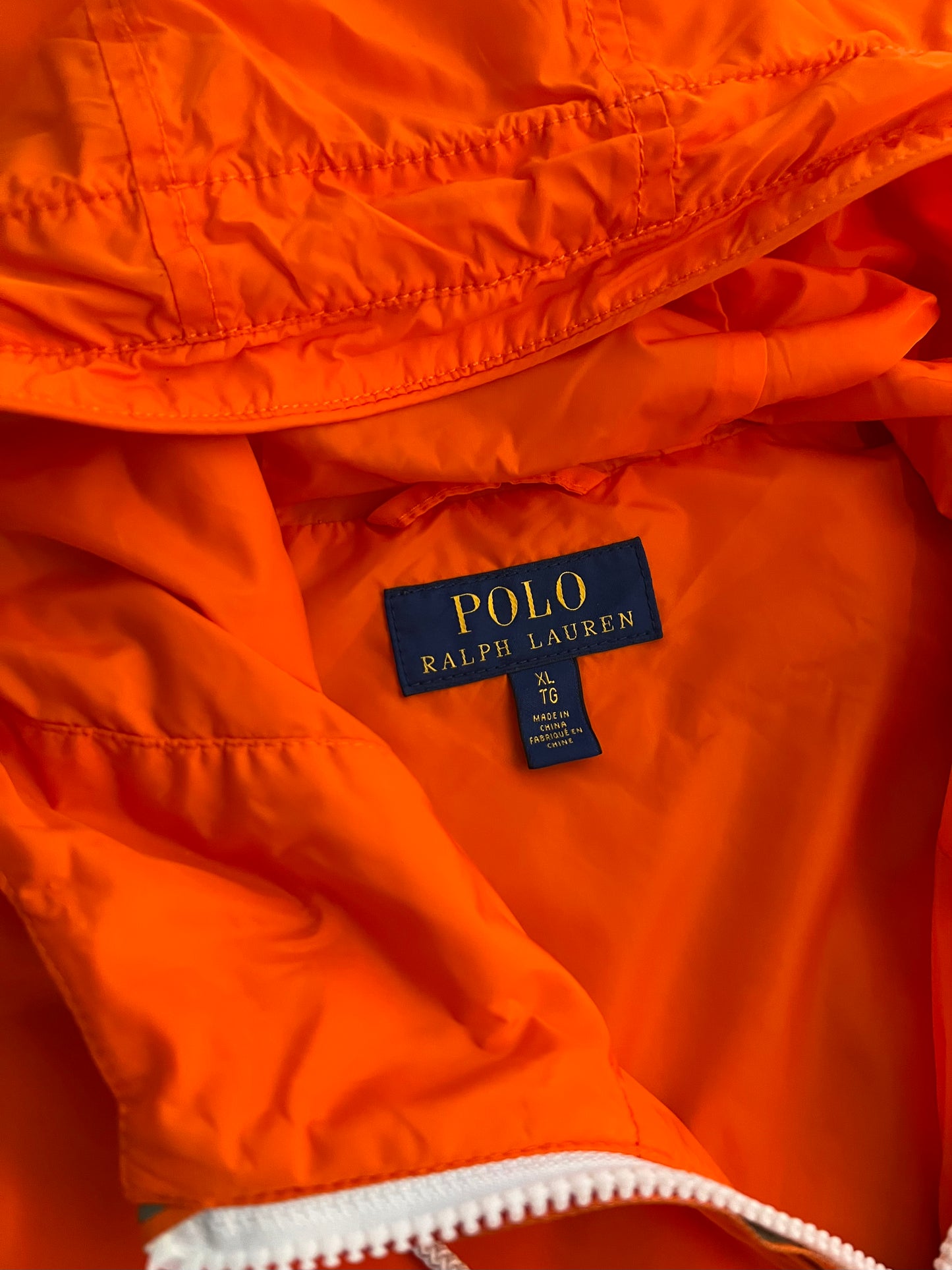 XL Orange Polo Ralph Lauren Windbreaker