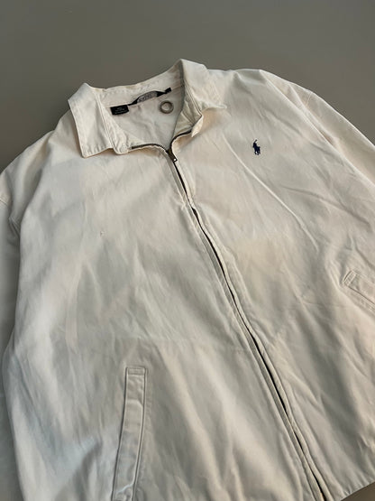 2XL 90s White Polo Ralph Lauren Work Jacket