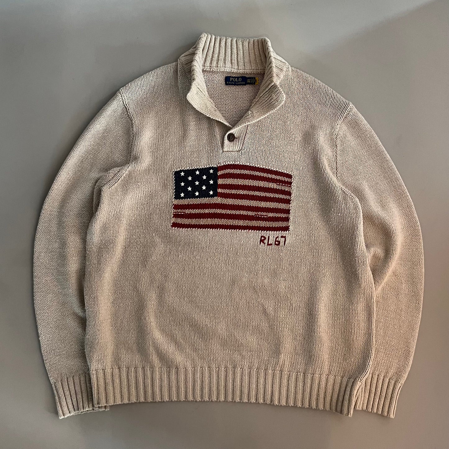 2XLT Polo Ralph Lauren American Flag Sweater
