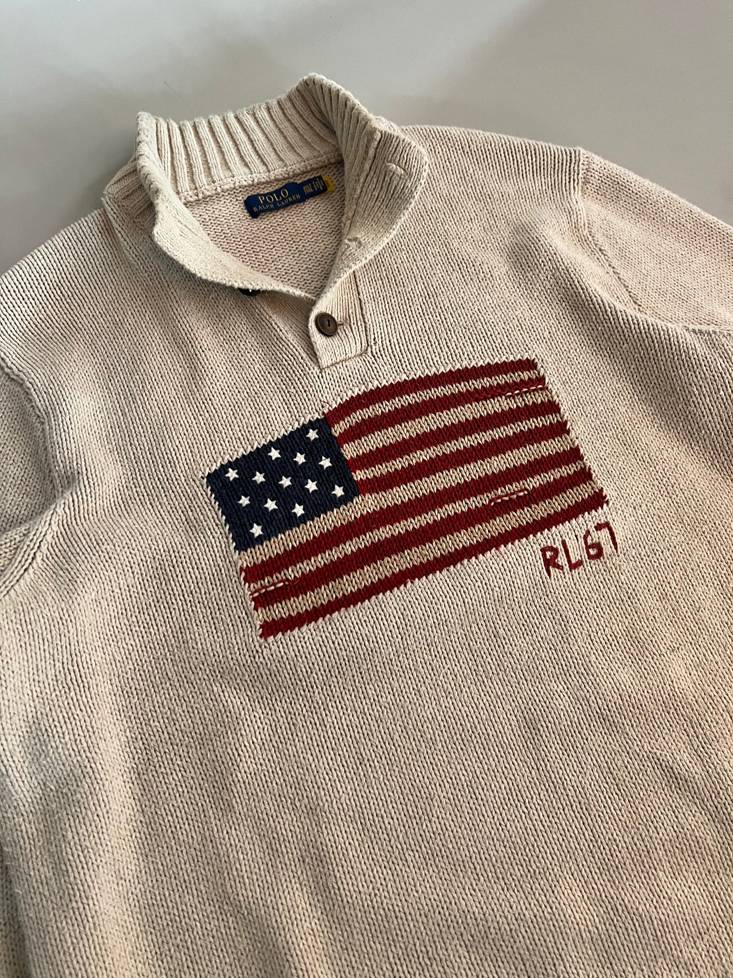 2XLT Polo Ralph Lauren American Flag Sweater