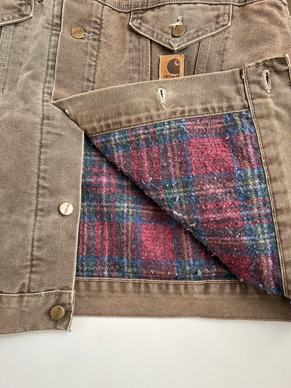 XL 90s Chocolate Carhartt Trucker Jacket