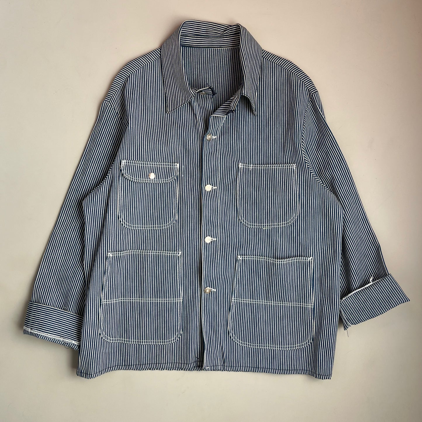 XL 90s Pointer Hickory Striped Denim Chore