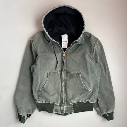 Large Olive Green Distressed Carhartt Jacket