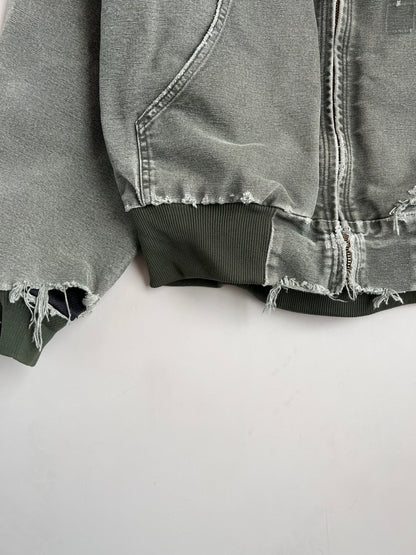 Large Olive Green Distressed Carhartt Jacket