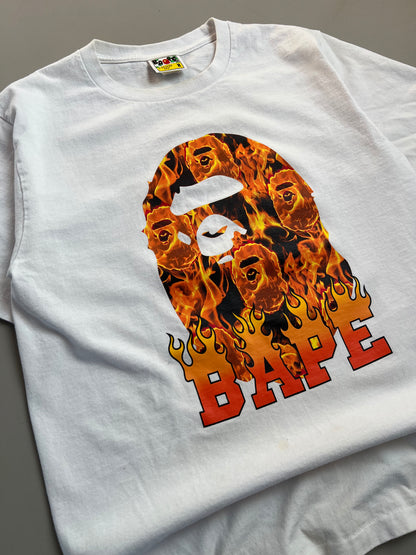 Medium Bape Head Flame T-shirt