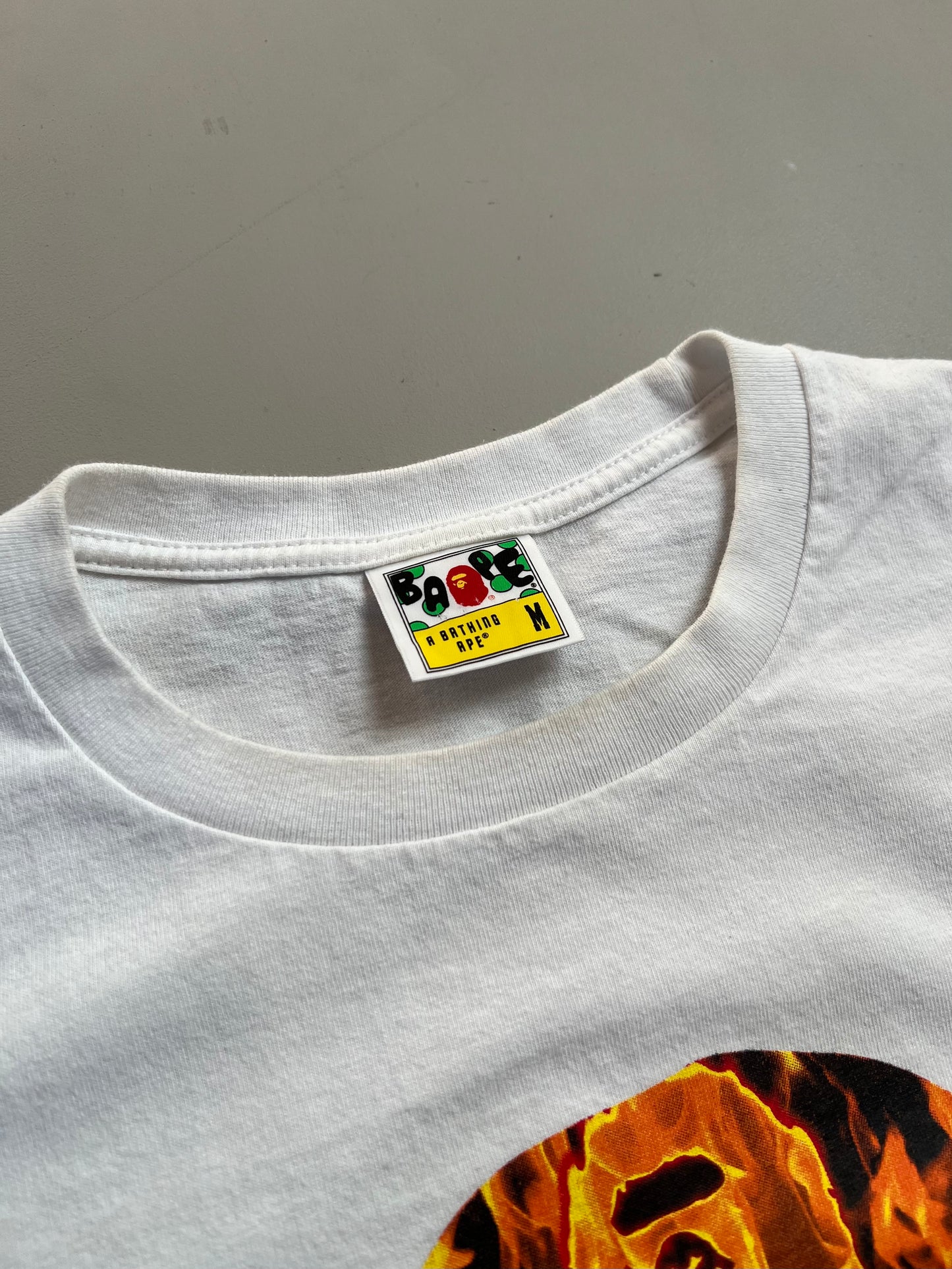 Medium Bape Head Flame T-shirt