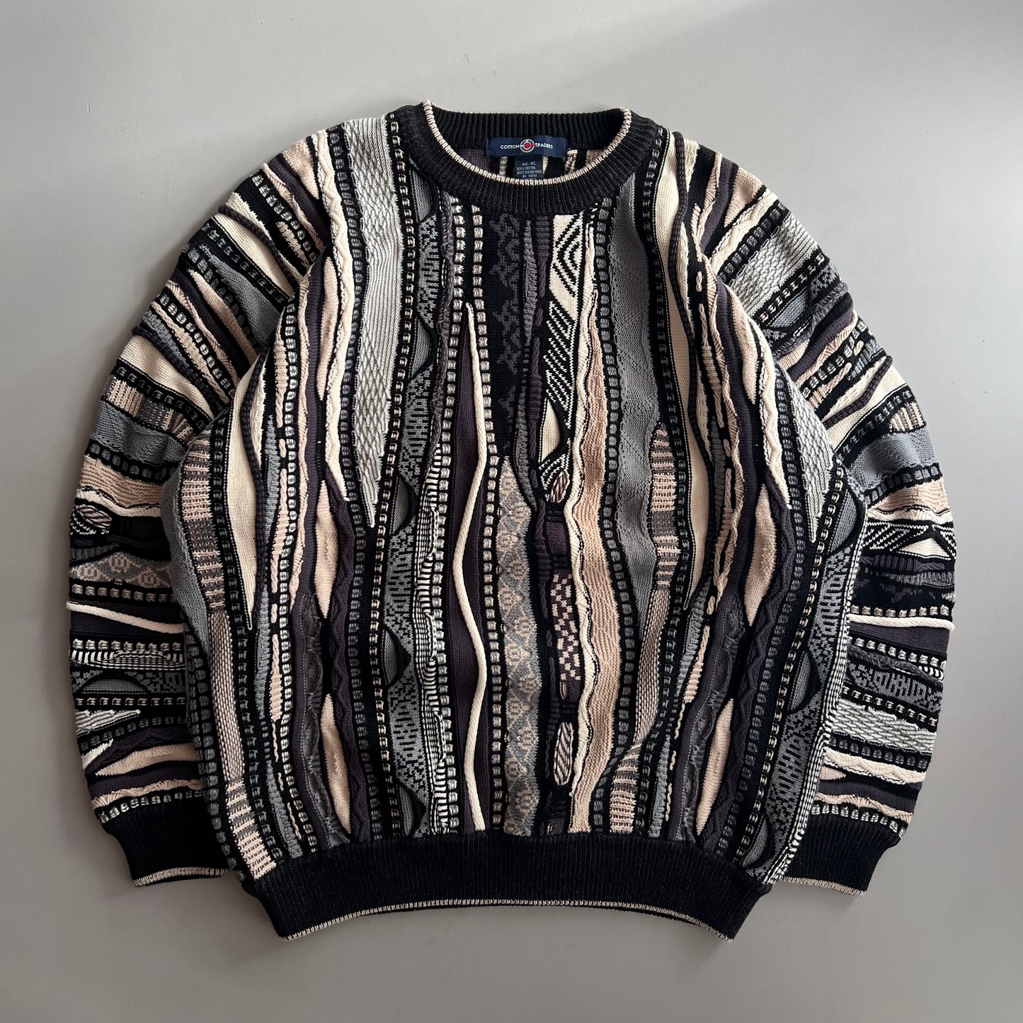 XL 90s Cotton Traders Textured Sweatshirt