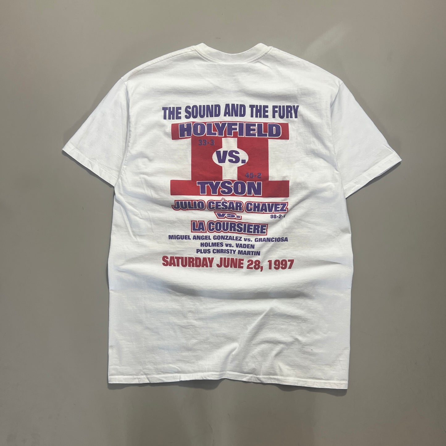XL 1997 The Sound and the Fury: Holyfield-Tyson II T-shirt