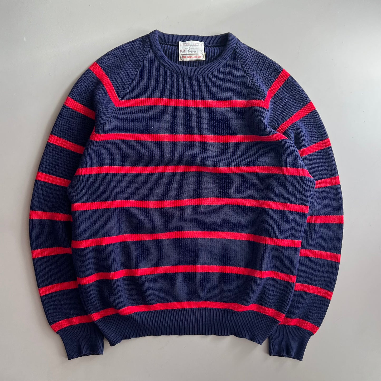 XL 80s Lord Jeff Striped Sweater
