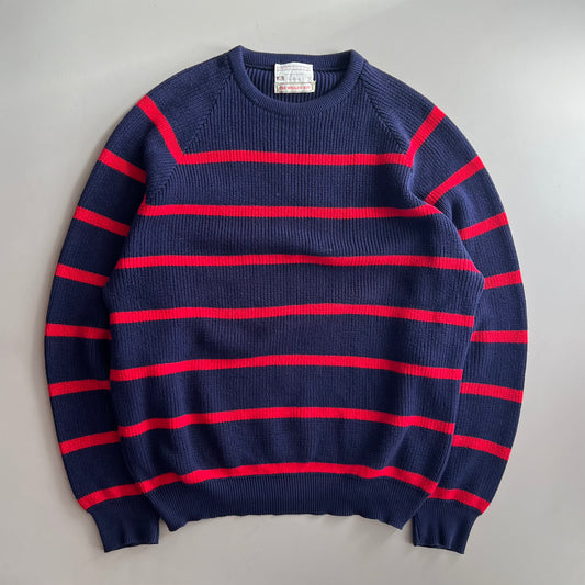XL 80s Lord Jeff Striped Sweater