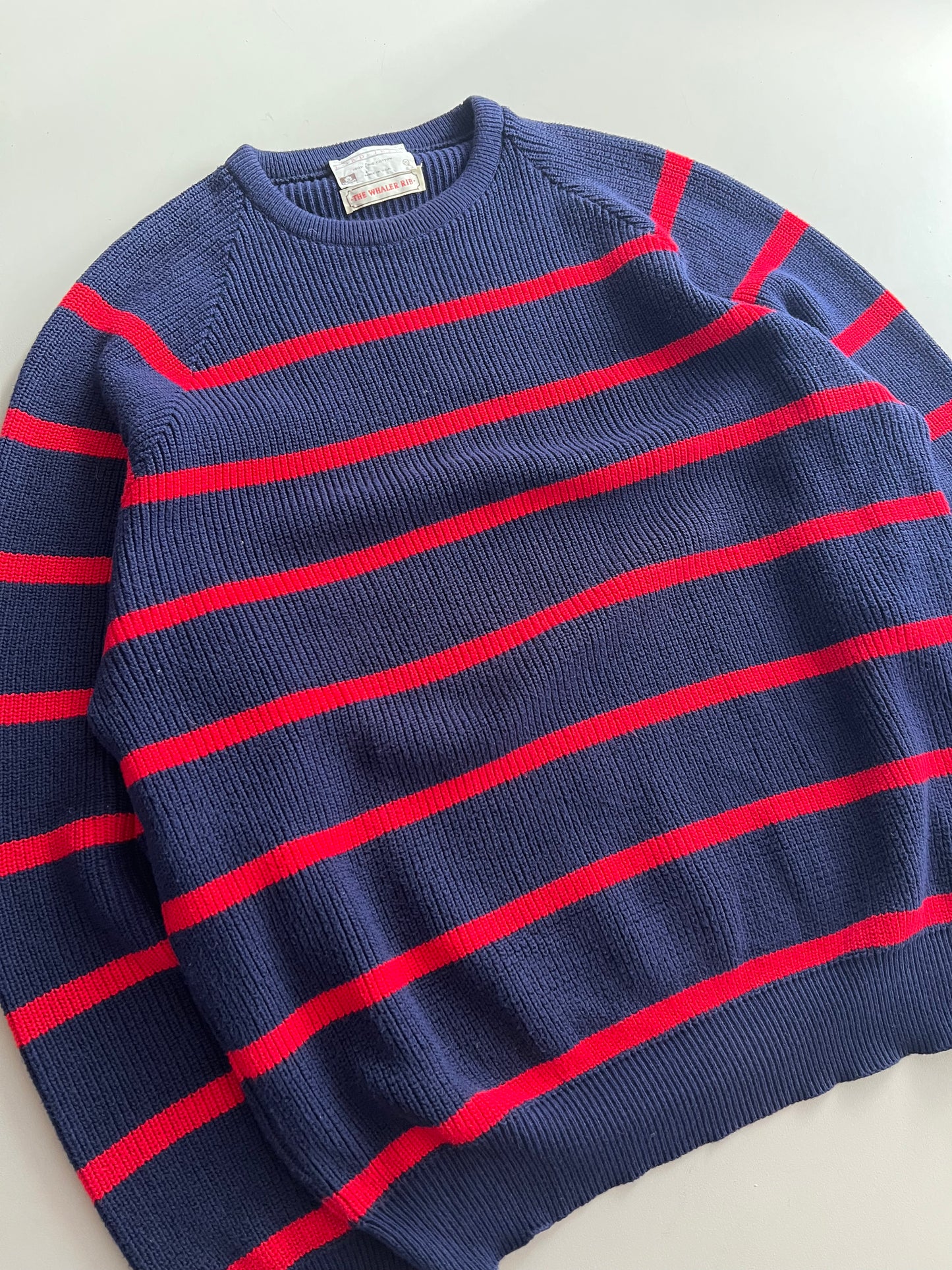 XL 80s Lord Jeff Striped Sweater