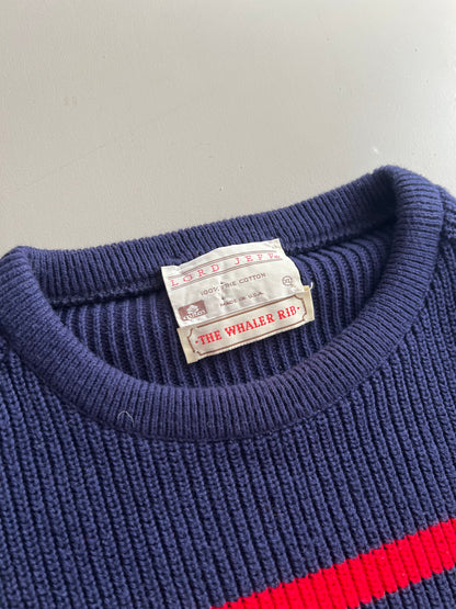 XL 80s Lord Jeff Striped Sweater