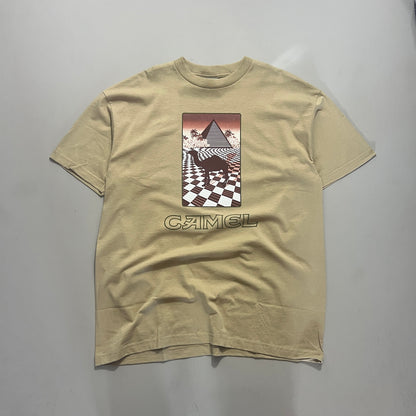 XL Camel Tobacco Pyramids T-shirt