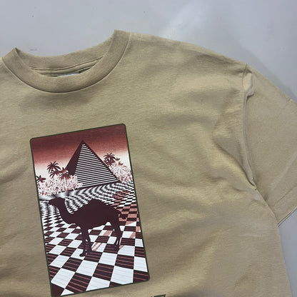 XL Camel Tobacco Pyramids T-shirt