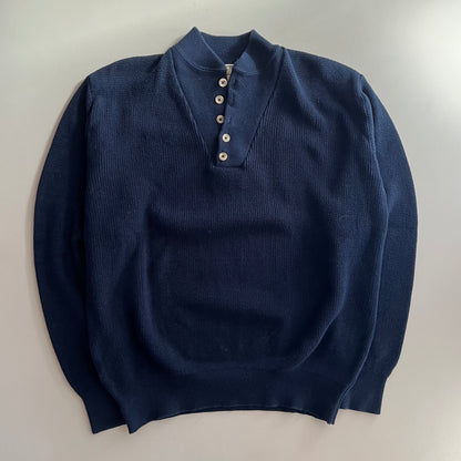 XL 90s L.L Bean Cotton Henley Sweater