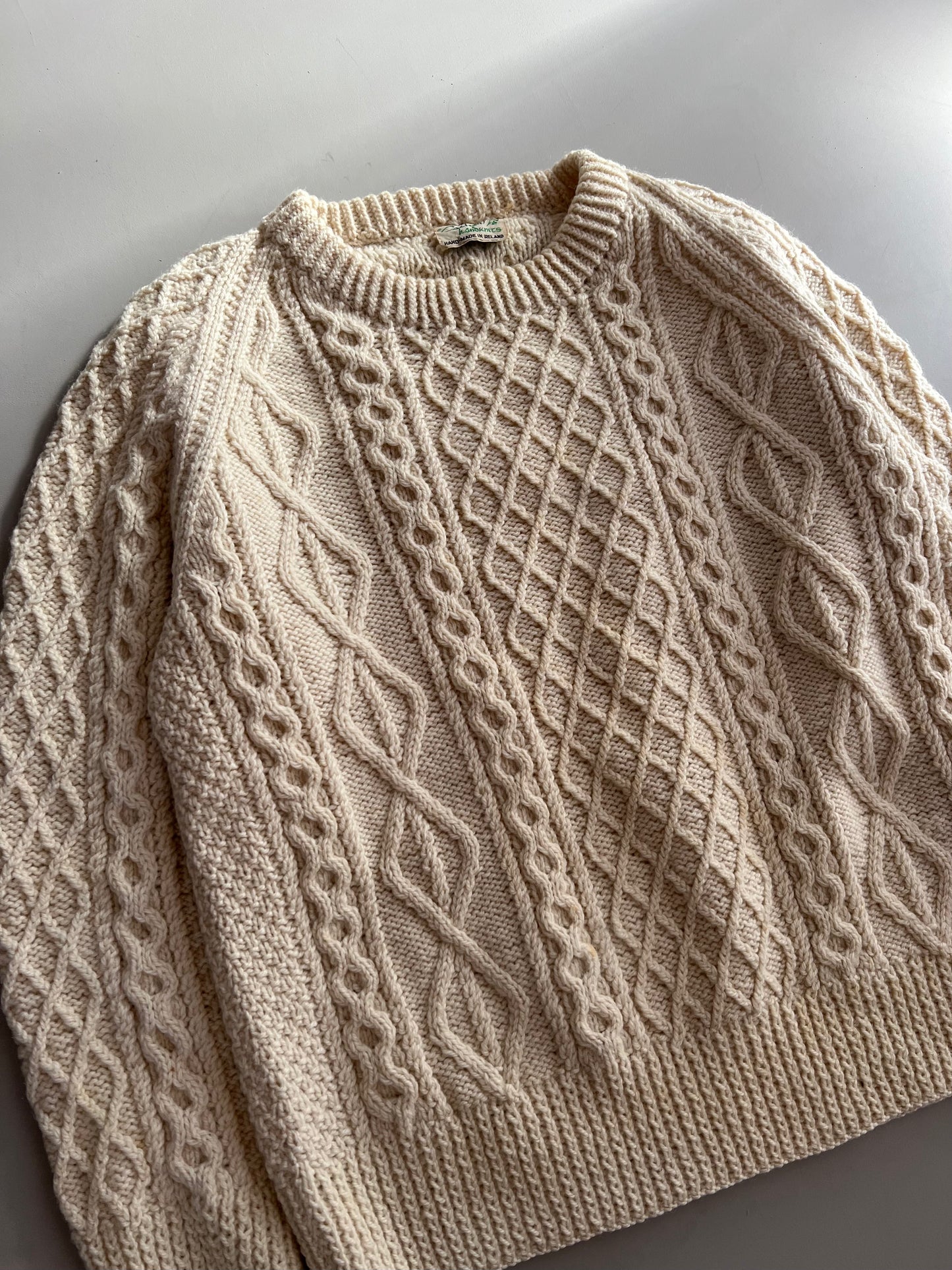 XL 80s Wool Cathrin Kanskics Knit Sweater