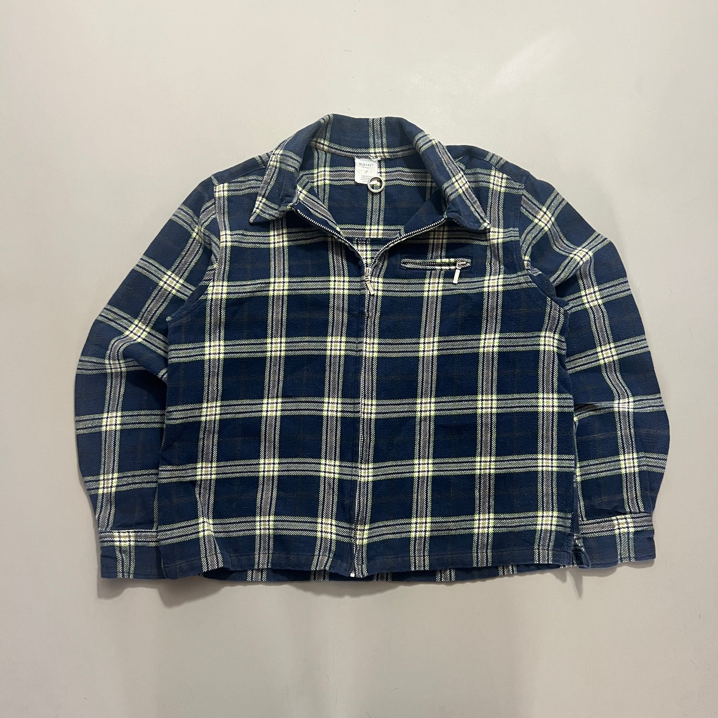 Large 2000s Old Navy Plaid Full Zip