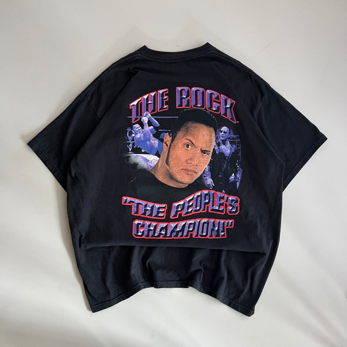 2XL 2000 WWF The Rock Know Your Role T-shirt
