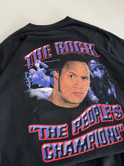 2XL 2000 WWF The Rock Know Your Role T-shirt