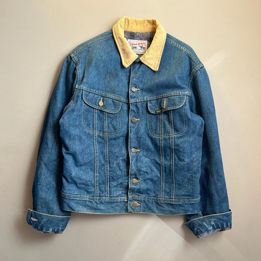 Large 1980s Lee Storm Rider Denim Jacket