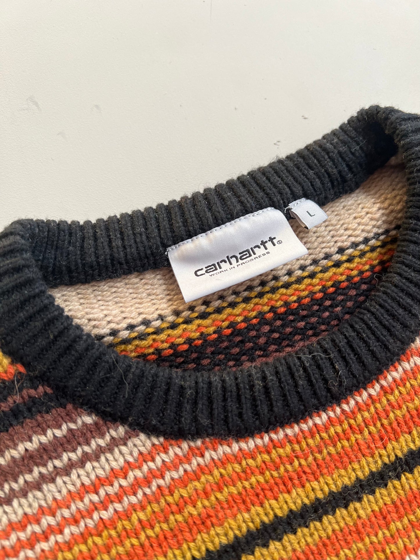 Large Carhartt Work In Progress Sweater