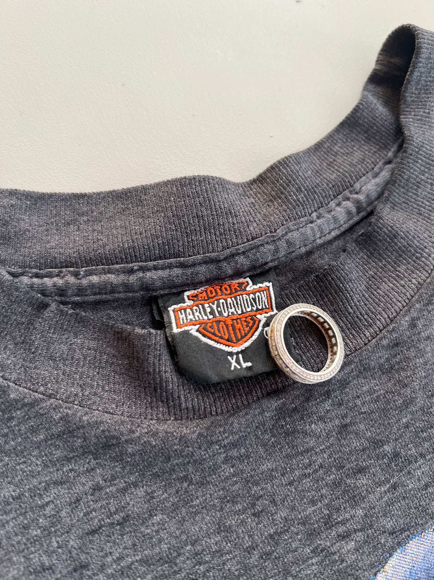 XL 1990 Harley-Davidson 3D Emblem Panther T-shirt