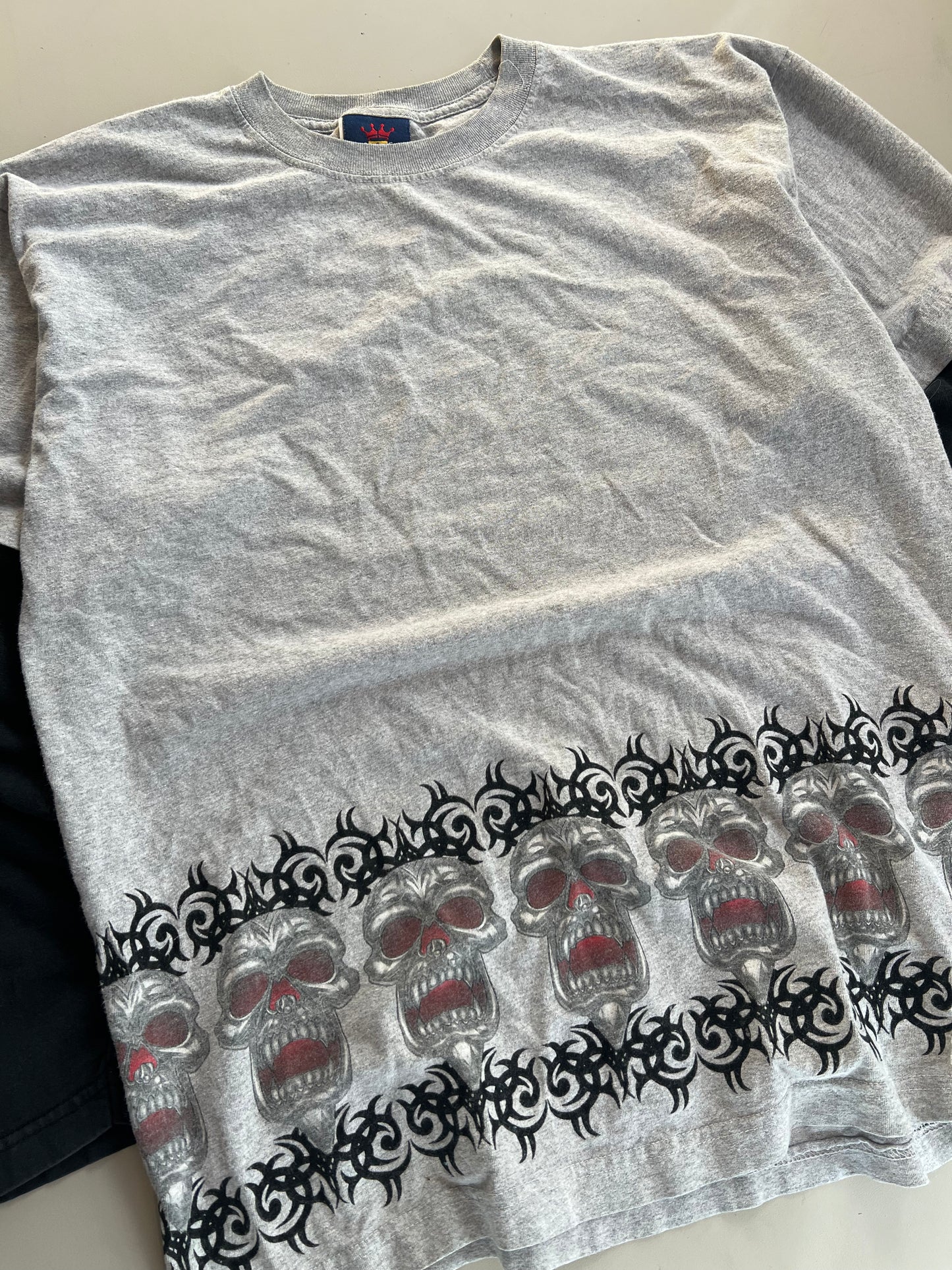 XL 90s JNCO Long Sleeve Skull Shirt