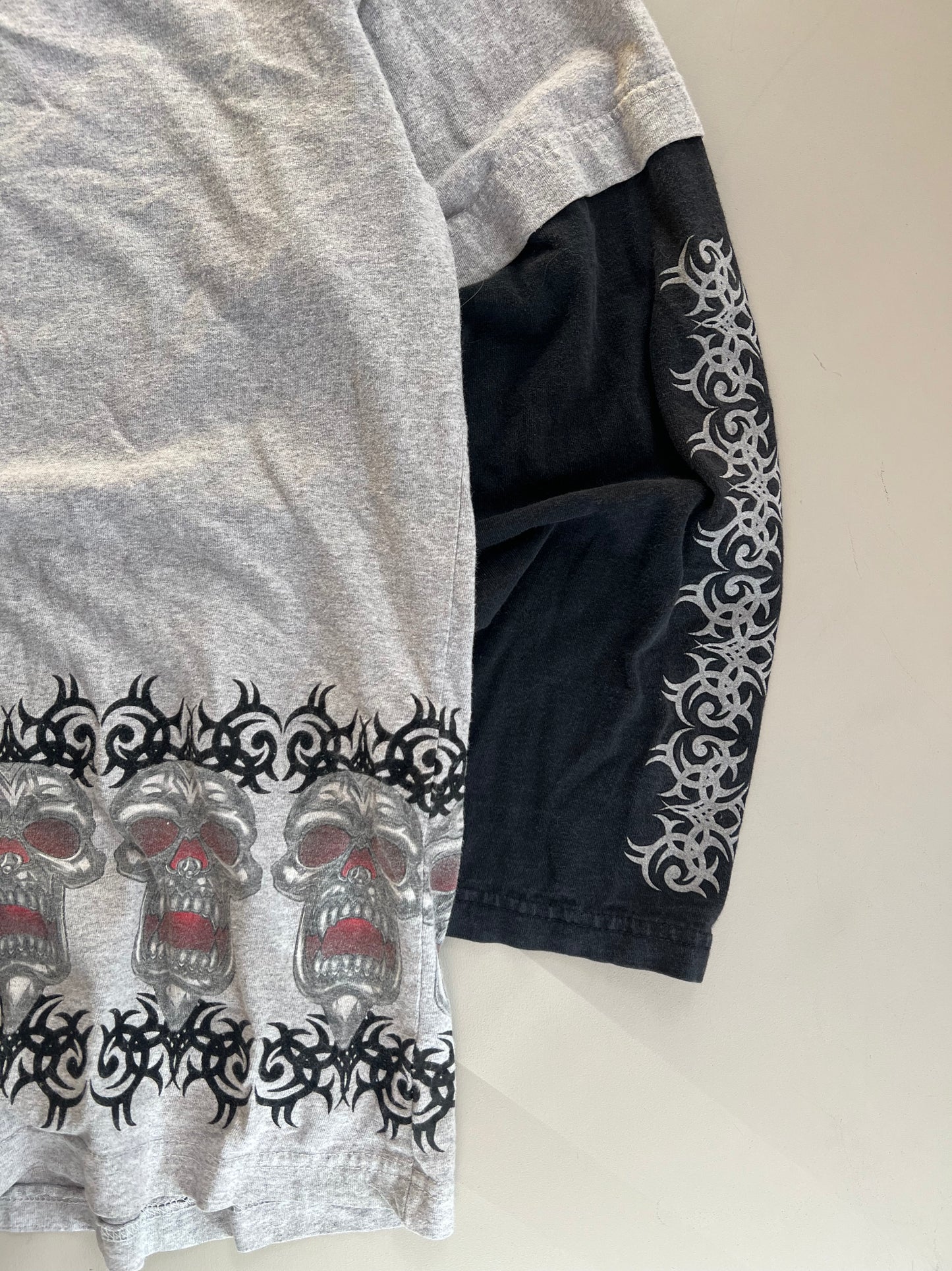 XL 90s JNCO Long Sleeve Skull Shirt